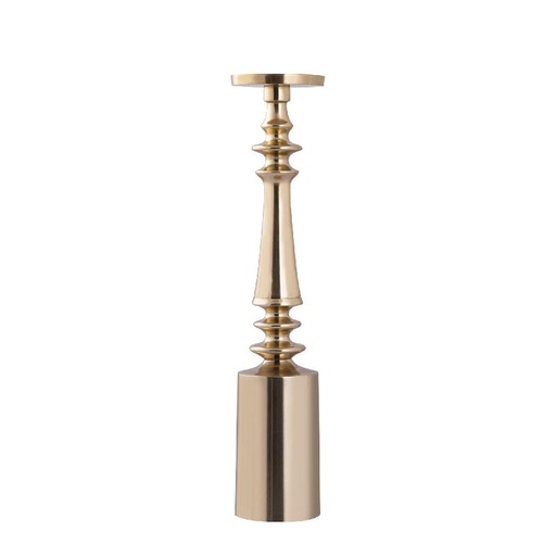 [718451] Deanna Gold alu candle holder high 11.0 x 11.0 x 52.5 cm 