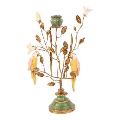 [12663800] Candle holder resin 32x19x8 cm