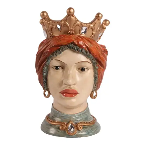 [12704800] Fig. Moors head resin 24x15x15 cm