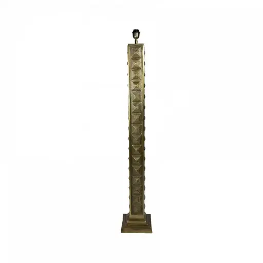 [001-19-3364-XL-GOLD] Floor lamp ALU RAW/GOLD 23x23x147