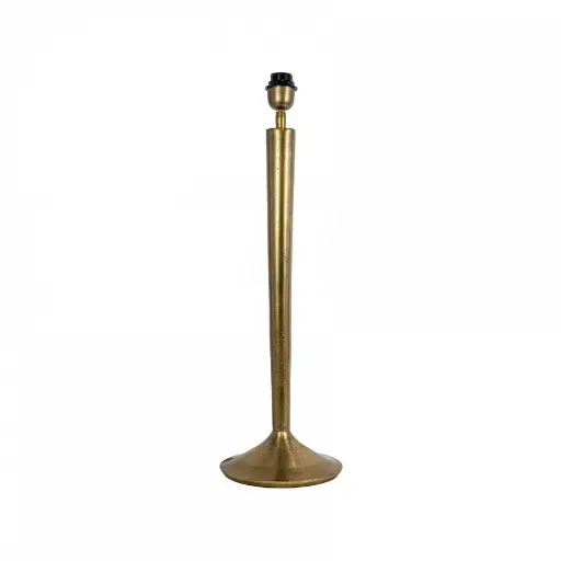 [001-13-514-M-GOLD] Table lamp ALU RAW/ANT.GOLD 22x22x60