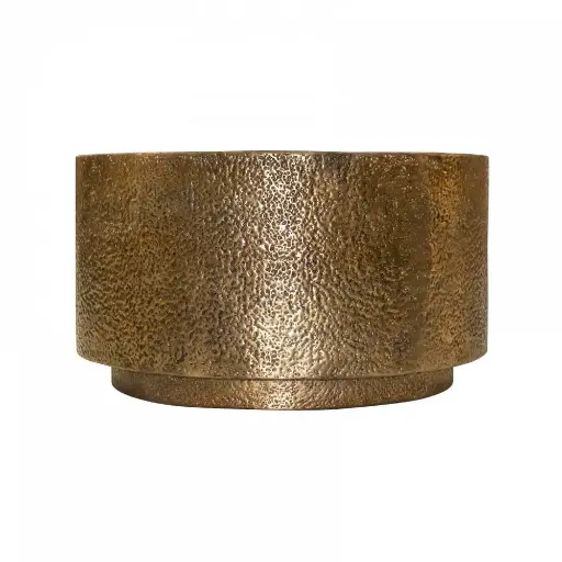 [455-23-010-L-ANTIQUEGOLD] Vase ALU/ANT.GOLD 87x87x49