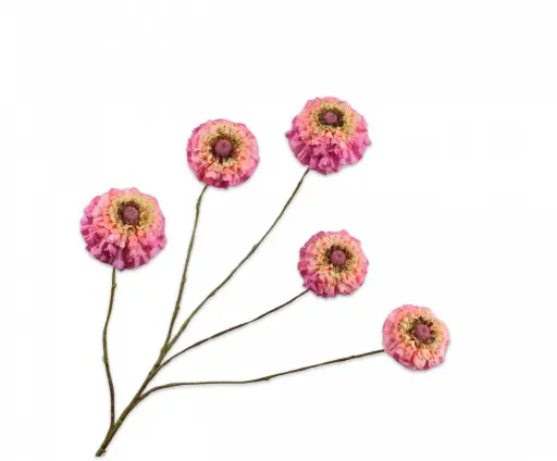 [152369] ZINNIA SPRAY LAV/PNK 91 cm
