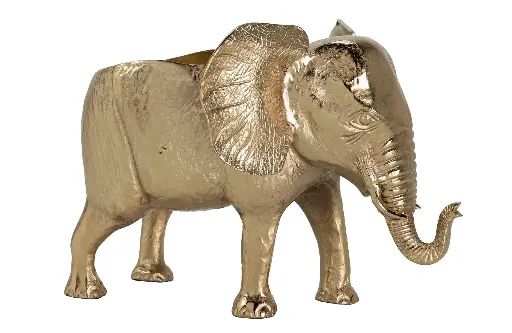 [942052] ALUMINUM ELEPHANT CHAMPAGNE COOLER 57x39x38 CM