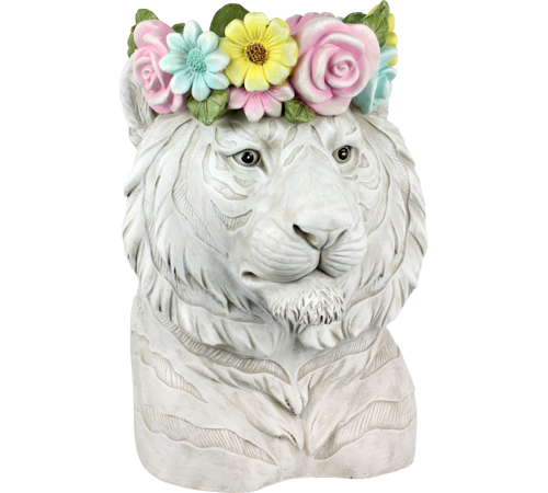 [4066] planter hippie tiger 30x25x39cm