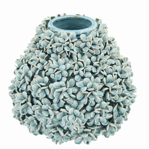 [39382] Vase Blossom ceramic Ø27x26 cm