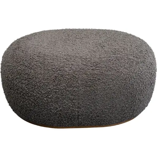 [87703] Stool Pebble Boucle Grey 81cm