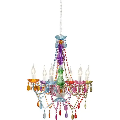 [64305] Pendant Lamp Starlight Rainbow 6-Branch