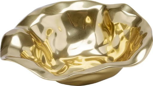[53979] Deco Bowl Jade Gold Ø30cm
