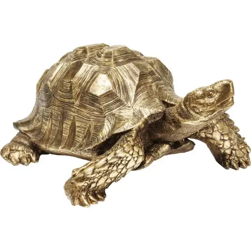 [30142] Deco Figurine Turtle Gold Big 77x95x43 cm