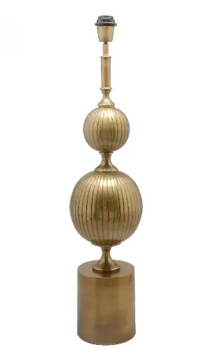 [490-089] LAMP 'BALLONS' ANT.GOLD 82h