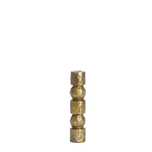 [6065118] Candle stick Ø6x25 cm AKTA antique bronze