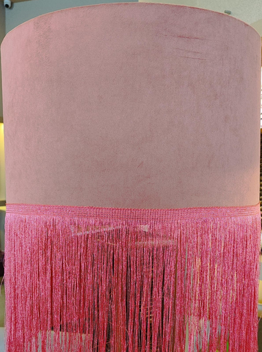[Shd-2025-007] Drum shade dirty pink 40x40x25cm