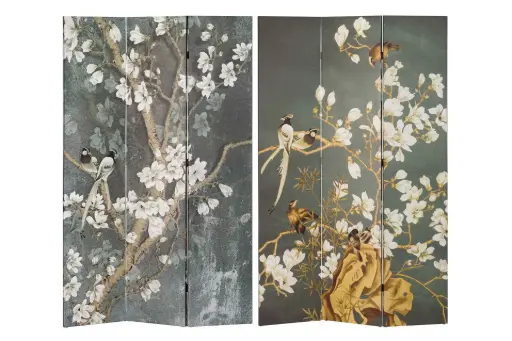 [135142] BIRDS CANVA SCREEN 120x3x180 CM